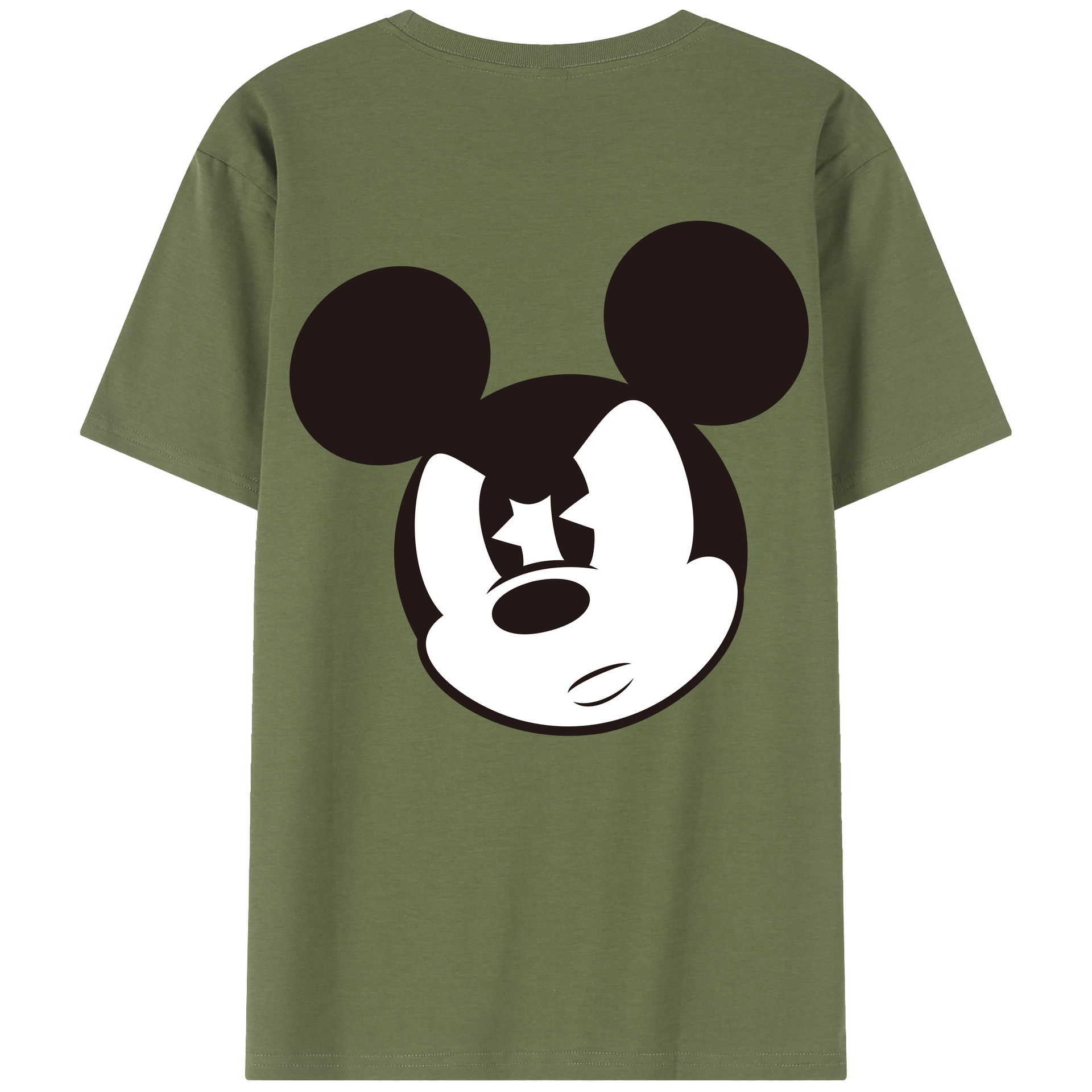 （画像用） ミッキーマウス Mickey Mouse 綿100％半袖Tシャツ（背面プリント）